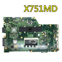 Placa base N2930/N2940 de 4 núcleos, 4 GB de RAM, X751MA, X751MD, REV 2,0, para ASUS X751MA, X751MD, tarjeta madre completamente probada 2024 - compra barato