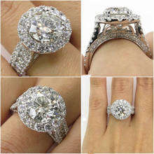 CC-anillos de boda grandes de circonia cúbica para mujer, joyería de lujo a la moda, anillo de compromiso nupcial, envío directo, CC2332 2024 - compra barato