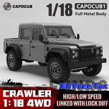 Capo CUB1 1:18 4WD Electric RC Off-Road Vehicle Crawler Pickup Truck With Differential Lock & High Low Gears KIT Model Car Gift 2024 - buy cheap