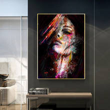 Abstract Graffiti Art Wall Paintings Print on Pop Art Prints Modern Girls Canvas Painting Cuadros for Living Room Wall Decor 2024 - buy cheap