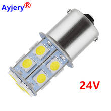 AYJERY 2pcs/lot Truck DC 24V 12V S25 1156 BA15S 13 5050 LED P21W 1157 BAY15D P21/5W Turn Tail Light White Parking Reverse Light 2024 - buy cheap