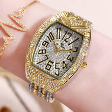 Часы наручные женские кварцевые с браслетом, роскошные полностью алмазные, с кристаллами, 10 2024 - купить недорого