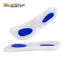 Silicone Insoles Cushions Shock-Absorbing Heel Pads Flat Foot Arches Soft And Comfortable Breathable Insoles 2024 - buy cheap