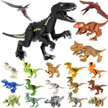 Динозавры юрского периода сцены Раптор тираннозавр зоны парка строительные блоки Дети игрушка кирпич животные набор 2024 - купить недорого