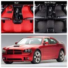 Leather Car Floor Mats for Dodge Challenger Charger Ram 1500 Journey Avenger Caliber Custom Automobile Floor Mat Car Foot Mat 2024 - buy cheap