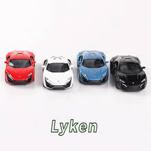 1:32 crianças brinquedos lyken liga carro modelo diecast a porta pode ser aberto som e luz função de retorno presente para crianças 2024 - compre barato