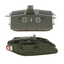 2pcs 1/100 German A7V Tank  WWI Britain MK.IV Male Heavy Battle Tank Models 2024 - buy cheap