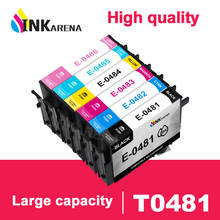 INKARENA-cartucho de tinta Compatible con T0481-T0486, recambio de tinta Compatible con Epson R320, R340, RX500, RX600, RX620, RX640, 6 colores 2024 - compra barato