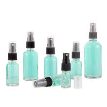 Botellas de Spray vacías transparentes, 5ml, 10ml, 30ml, 50ml, 100ml, Mini frasco de vidrio recargable, 1 unidad 2024 - compra barato