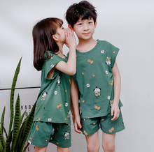 Cartoon Pajamas for Children Summer Cotton Short Sleeve Sleepwear Kids Pyjamas Girls Baby Boy Clothes Child Clothing Sets 2024 - buy cheap