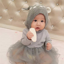 Gorro de bebê chapéu de bebê chapéu de bebê chapéu de bebê para meninas meninos crianças gorro quente conjunto de gorro do bebê dos desenhos animados 2024 - compre barato