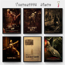 New Silent Hill  horror religious Kraft Paper Retro Poster Bar Cafe Room HomeVintage Drawing core Decorative Painting 2024 - buy cheap