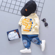 Spring Autumn Baby Boys Girls Clothes Children Cartoon T Shirts Pants 2Pcs/sets Infant Out Kids Fashion Casual Tracksuits Sets 2024 - buy cheap