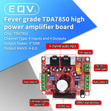 TDA7850 4X50W Car Audio Power Amplifier Board Module BA3121 Denoiser DC 12V 2024 - buy cheap