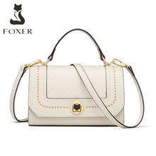 FOXER-Bolso de cuero de lujo para mujer, bolsa de mano femenina, de diseñador, a la moda, 2021 2024 - compra barato