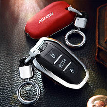 Zinc alloy Suede Fur Remote car key case cover fit For Peugeot 508 301 2008 3008 408 For Citroen C4 CACTUS C5 C3 C4L 3 Buttons 2024 - buy cheap