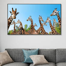 Nordic Giraffe School Wall Art Posters and Prints Wildlife Animals Canvas Paintings Wall Pictures Living Room Home Decoration 2024 - buy cheap