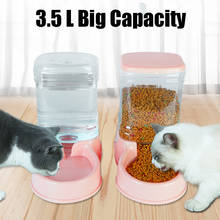 Dispensador de água para gatos, 3.5 l, grande capacidade, tigela de alimentação automática para gatos, animais de estimação, fonte, garrafa, alimentação para cães, tigelas 2024 - compre barato