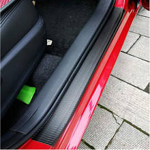 4Pcs Car Door Sill Protector,Door Sill Scuff Plate Carbon Fiber Stickers,Cover Door Anti Scratch for Cars SUV Truck Pickup 2024 - buy cheap