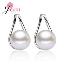 Pearl Stud Earrings 925 Sterling Silver Wedding Appointment Jewelry High Quality Lover Girlfriend Birthday Gift Popular Sale 2024 - buy cheap