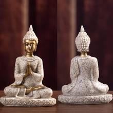 New Sandstone Buddha Statue Sculpture Handmade Figurine Home Office Craftwork Decor 2024 - buy cheap