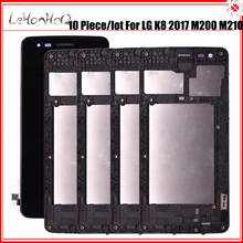 Pantalla LCD M210 para LG K8 2017 M200 M210 US215, montaje de digitalizador con pantalla táctil, Marco LCD MS210, 10 unids/lote 2024 - compra barato