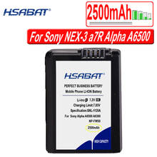 HSABAT-batería NP-FW50 NP FW50 de 2500mAh, para Sony Alpha a6500, a6300, a7, 7R, a7R, a7R, II, a7II, NEX-3, NEX-3N 2024 - compra barato