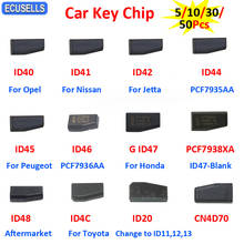 Transponder com chip de chave de carro cn4d70, chinelos de chave para carros opel id41, para nissan id42, jetta id44 id46 id45 id47, honda id48 id20 id4c cn4d70 2024 - compre barato