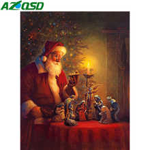 AZQSD 5d Diamond Painting Santa Claus Picture Of Rhinestones Handmade Gift Diy Diamond Embroidery Sale Cartoon Home Decoration 2024 - buy cheap