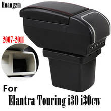 Armrest For Hyundai Elantra Touring i30 i30cw 2007-2011 Dual layer Leather Central Store Content box with cup holder ashtray USB 2024 - buy cheap