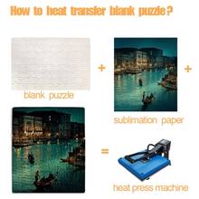 10 Packs Handmade Jigsaw Puzzles A4 A5 Sublimation Blanks Puzzles DIY Puzzle Blank Custom Puzzle for Heat Transfer Craft  2024 - buy cheap