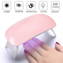 Mini secador de uñas UV 6W, lámpara lED portátil para secado de esmalte de Gel, interfaz Usb, diseño 2021 2024 - compra barato