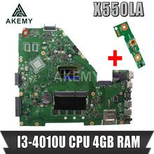 X550LA Motherboard I3-4010U CPU 4GB RAM LVDS For Asus A550L X550LD R510L X550LC X550L X550 laptop Motherboard X550LA Mainboard 2024 - buy cheap