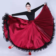 Spanish bullfighting dance skirt opening dance big swing skirt performance Gypsy wear Adult women lady belly dance costumes 2024 - buy cheap