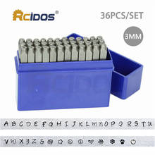 PD-3mm series Upper/Lower case Letter Metal Stamp Set,DIY Bracelet/jewelry symbols steel stamp letters Kit 2024 - buy cheap