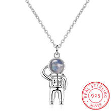 Planet Astronaut Birthday Gift Wild 925 Sterling Silver Clavicle Chain Literary Temperament Personality Female Necklace 2024 - buy cheap