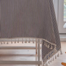 Nuevo Simple tela original mantel Estilo nórdico, arte de algodón y lino borla encaje de tela de mesa de té de la habitación 2024 - compra barato