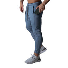 Pantalones de chándal informales para hombre, ropa deportiva ajustada para correr, para gimnasio, entrenamiento, novedad 2024 - compra barato