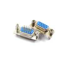 10pcs DP15 3Rows Male/Female Blue Straight Pin DB15 D-sub PCB Mount RS232 Serial Port Connector COM port Socket With Screw Nuts 2024 - buy cheap