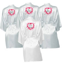 Bride Robe  Satin kimono bridal Bachelorette hen party bathrobe Gift wedding pajama robes 2024 - buy cheap