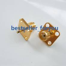 5Pcs SMA Female 4-hole Panel Mount Flange RF Coax Connector With Solder Cup 2024 - compra barato
