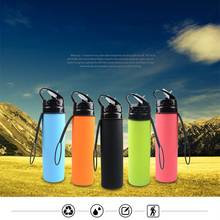 1PC Creative 600ML Folding Fashion Water Bottle Leakproof Portable Water Bottle Oudoor Travel Hiking Office Camping Sport Kettle 2024 - buy cheap