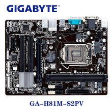 Placa-mãe h81 ddr3, placa de sistema gigabyte lga 1150 modelo usb3 16g sata iii placa temperada pci-e x16 usada 2024 - compre barato