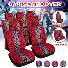Capa universal para assento de carro, 1/peças, com encosto de cabeça, estampa de leopardo, automóveis, fronf, assento traseiro, protetor de almofada 2024 - compre barato