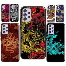 Японский чехол для телефона с татуировкой дракона для Samsung Galaxy A51, A71, A41, A31, A21S, A20e, A50, A70, A12, A32, A42, A52, A72, M31S 2024 - купить недорого