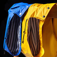 Poncho de lluvia amarillo para hombre y niño, impermeable con capucha y bolsillos, chaqueta ligera con capucha con cremallera, cortavientos Universal 2024 - compra barato