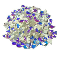 1440pcs/pack Wholesale Nail Art Rhinestones Flat Crystal Colorful Shaped Raindrop Glass Stones For 3D Nails Art Decorations 2024 - buy cheap