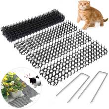 10Pcs 13cmx49cm Garden Prickle Strip Dig Stop Cat Repellent Deterrent Mat Spike Portable Anti-Cat Dog Outdoor Garden Supplies 2024 - купить недорого