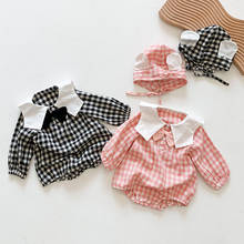 0-3Yrs New 2021 Spring Newborn Infant Baby Boys Girls Grid Rompers Clothing Kids Boy Girl Long Sleeve Rompers Clothes 2024 - buy cheap