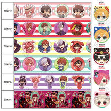 Cinta de grogrén/satén con estampado de dibujos animados de Anime japonés, 5 yardas, 25mm/38mm/50mm/75mm, accesorios para lazos para el cabello, 200619 2024 - compra barato